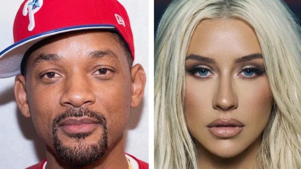 Will Smith Christina Aguilera concert