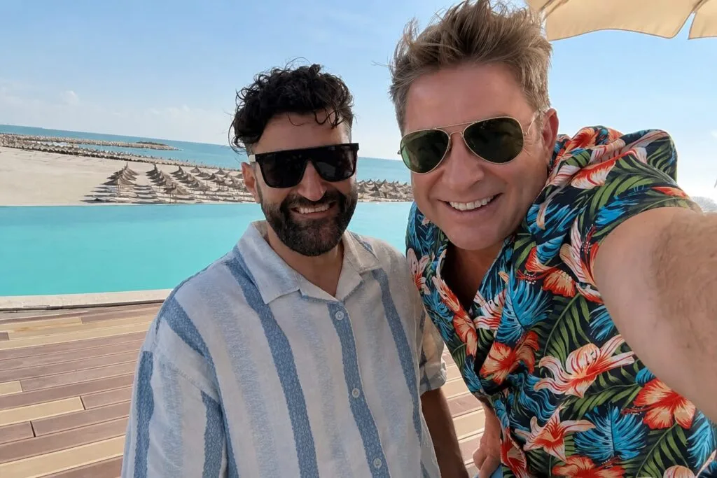 Smiley și Pavel Bartoș în vacanță